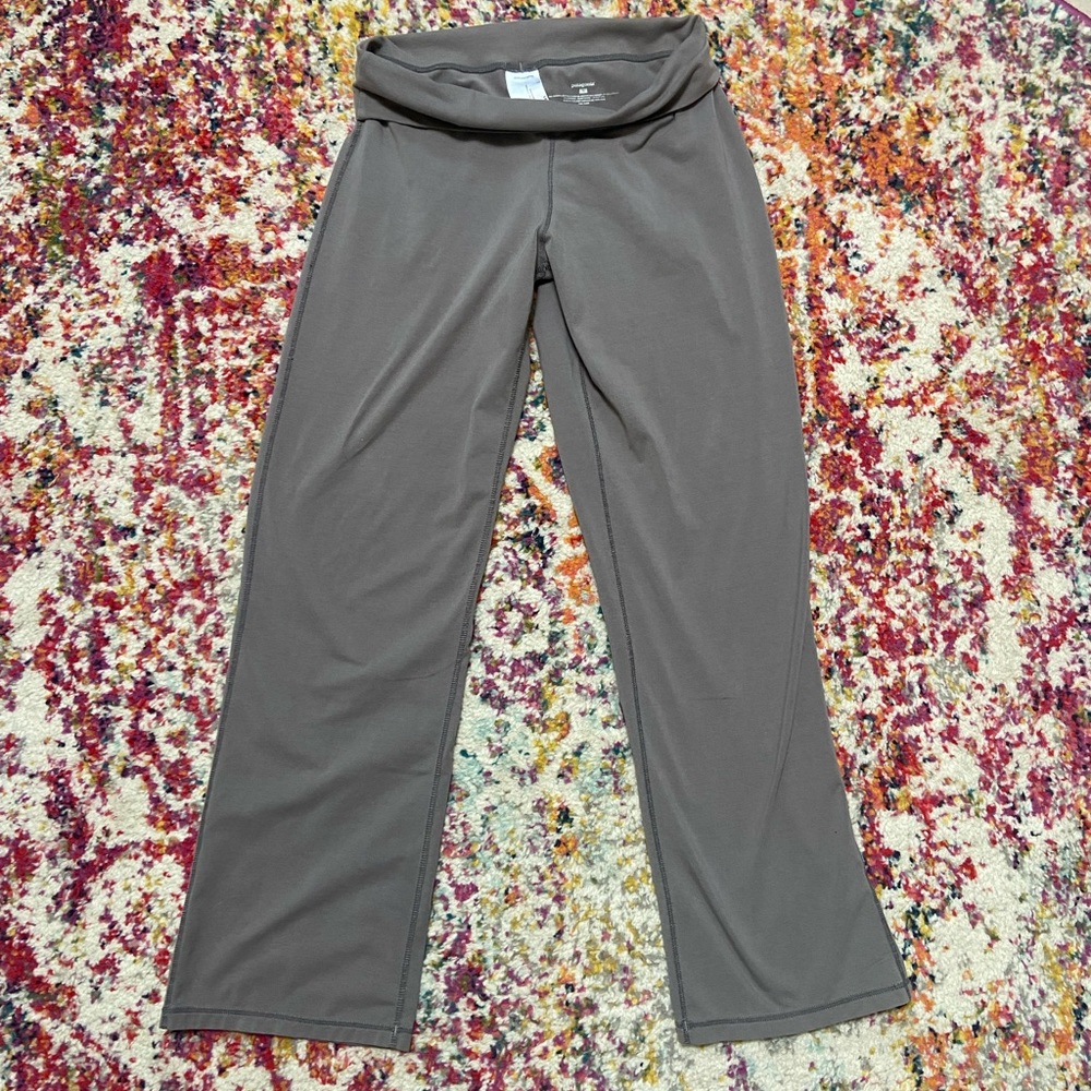 Patagonia Gray Foldover Yoga Athletic Pant Size Small